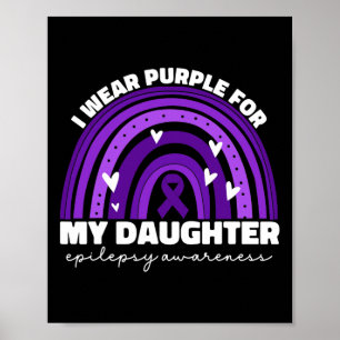 Poster Eu Visto Roxo Para Minha Filha Epilepsia Sensibili