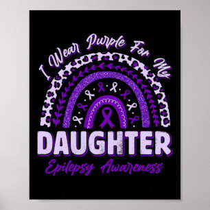 Poster Eu Visto Roxo Para Minha Filha Sensibilização Epil
