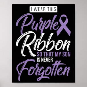 Poster Eu Visto Roxo Para O Meu Filho Sensibilização Inte