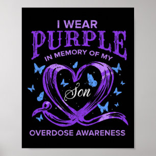 Poster Eu Visto Roxo Para O Meu Filho, Vintag De Sensibil