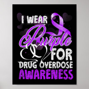Poster Eu Visto Roxo Para Sensibilização Para A Sobredosa
