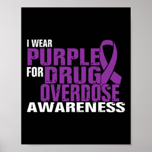 Poster Eu Visto Roxo Para Sensibilização Para A Sobredosa