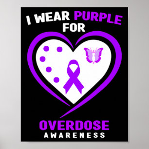 Poster Eu Visto Roxo Para Sensibilização Para Sobredosage
