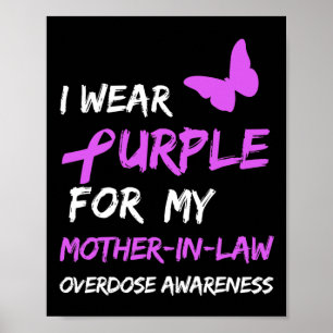 Poster Eu Visto Roxo Pela Minha Sobredosagem Pela Minha M