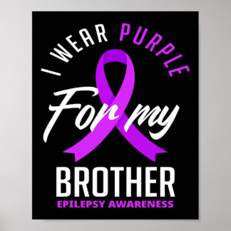 Poster Eu Visto Roxo Por Minha Consciência Da Epilepsia I