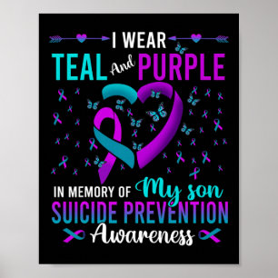 Poster Eu Visto Roxo Teto Para O Meu Filho Prevenção Suic