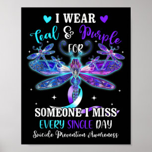 Poster Eu Visto Teal & Roxo Para Alguém Com Conhecime