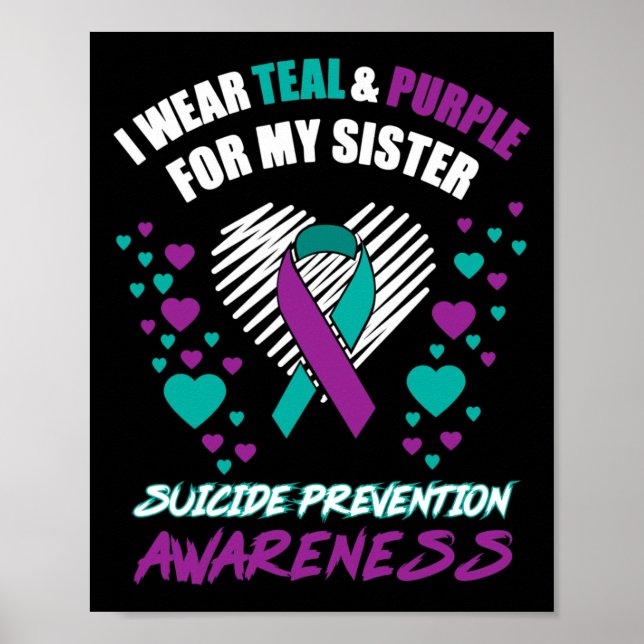 Poster Eu Visto TealandPurple Para A Minha Irmã Prevenir  (Frente)