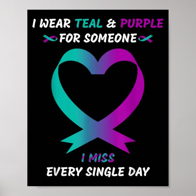 Poster Eu Visto Teto E Roxo Para Alguém Que Eu Sinto Falt (Frente)