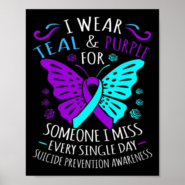 Poster Eu Visto Teto E Roxo Para Alguém Que Eu Sinto Falt (Frente)