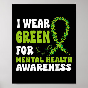 Poster Eu Visto Verde Para Homens De Consciência Mental M