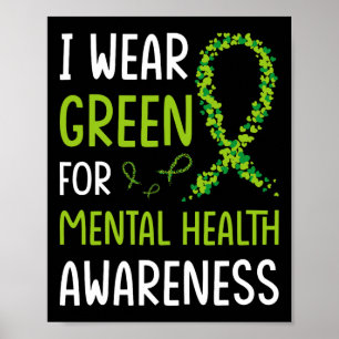 Poster Eu Visto Verde Para Sensibilização Para A Saúde Me