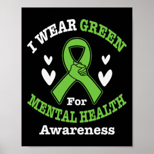 Poster Eu Visto Verde Para Sensibilização Para A Saúde Me