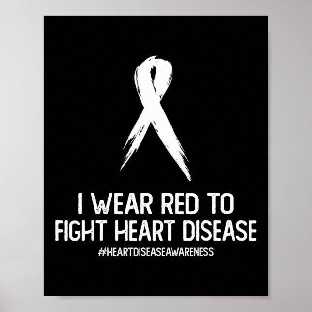 Poster Eu Visto Vermelho Para Combater A Consciência Da D (Frente)