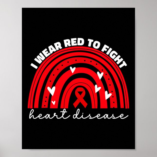Poster Eu Visto Vermelho Para Combater A Consciência Da D (Frente)