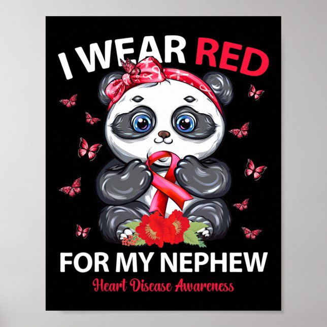 Poster Eu Visto Vermelho Para Minha Consciência Da Doença (Frente)