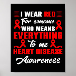 Poster Eu Visto Vermelho Por Alguém Que Conhece Doenças C