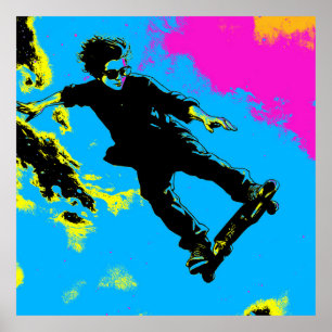 Poster Eu Vivo Para Voar - Skatista