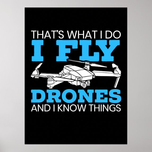 Poster Eu Voo Drones (Frente)