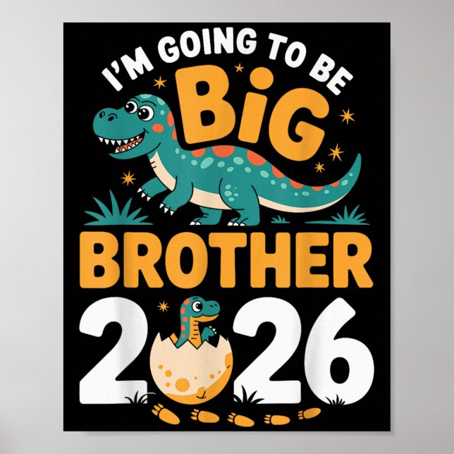 Poster Eu vou ser o Big Brother 2026 - Gravidez Dino (Frente)
