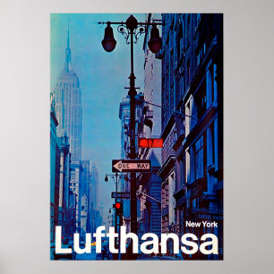 Poster "EUA: 1969/heute Nova Iorque - Lufthansa Reise