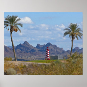 Poster EUA, Arizona, Lago Havasu City. Farol seguinte