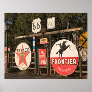 Pôster EUA, arizona, Sedona: Sinais de propaganda antigos