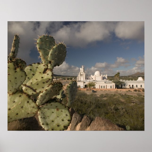 Poster EUA, Arizona, Tucson: Missão San Xavier del Bac 2 (Frente)