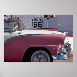 Pôster EUA, arizona, Williams. Rt. 66 cidade, os anos 50