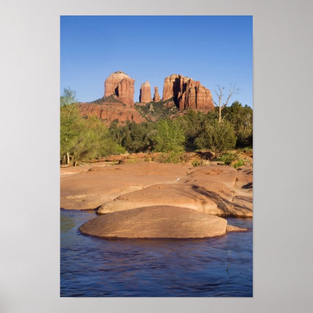 Pôster EUA, AZ, Cathedral Rocks em Red Rock Crossing (Frente)