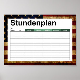 Poster EUA / Bandeira esvajada