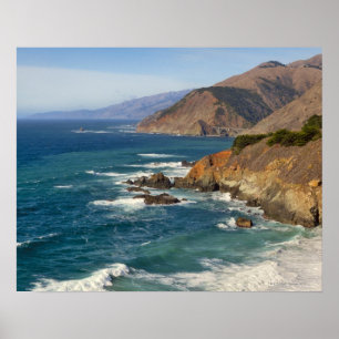 Pôster EUA, Califórnia, Costa Big Sur
