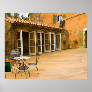 Pôster EUA, Califórnia, Sonoma Valley, Pátio na Viansa