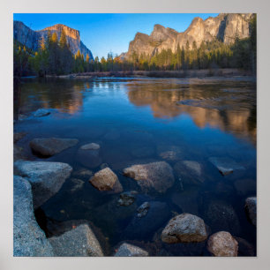 Pôster EUA, Califórnia. Vista do Vale de Yosemite 2
