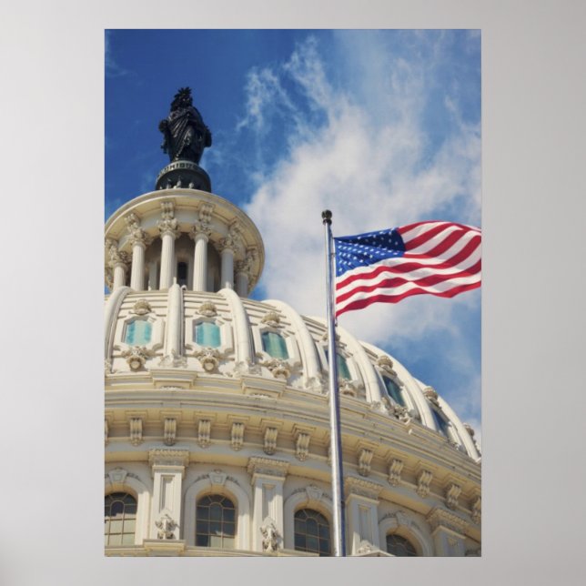 Pôster EUA, Colômbia, Washington DC, Capitol Building (Frente)