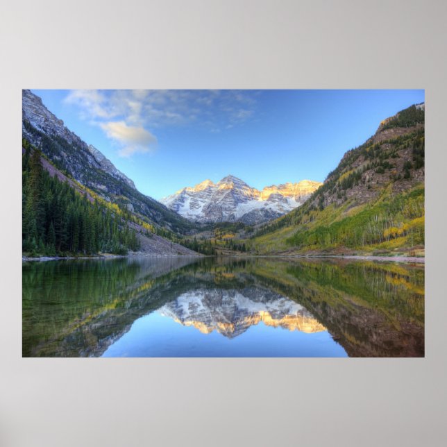 Pôster EUA, Colorado, Maroon Bells-Snowmass (Frente)