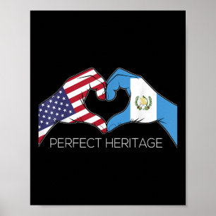 Poster Eua E Guatemala, Guatemala E Americano Perfeito He
