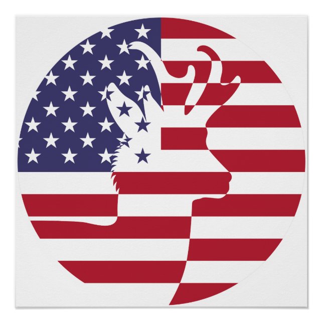 Pôster EUA Estados Unidos Pronghorn American National (Frente)