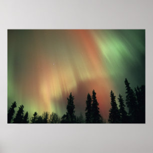 Pôster EUA, Fairbanks, Central Alaska, Aurora 3