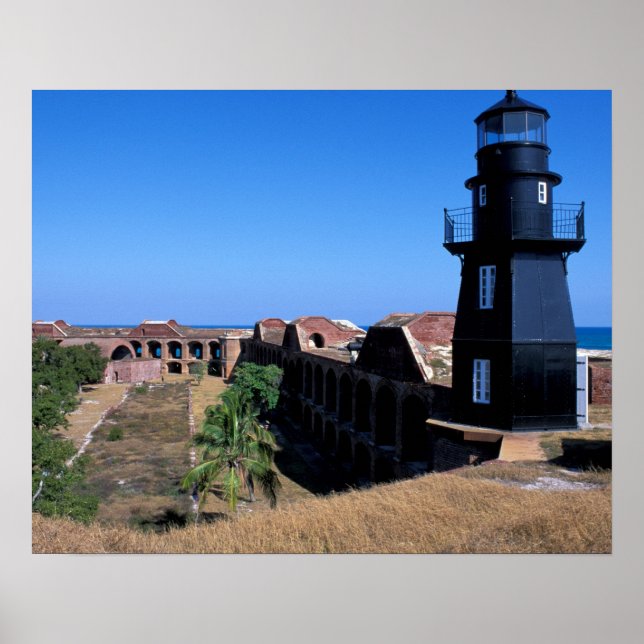 Pôster EUA, FL, Florida Keys, Fort Jefferson, 1846, 2 (Frente)