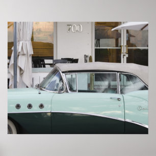 Pôster EUA, Florida, Miami Beach: Praia sul, 1956