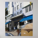 Pôster EUA, Florida, Miami Beach: South Beach, Art Deco<br><div class="desc">COPYRIGHT Walter Bibikow / DanitaDelimont.com | US10 WBI0165.jpg | EUA,  Flórida,  Miami Beach: South Beach,  Art Deco Hotels,  Park Central Hotel e 1930 Car</div>