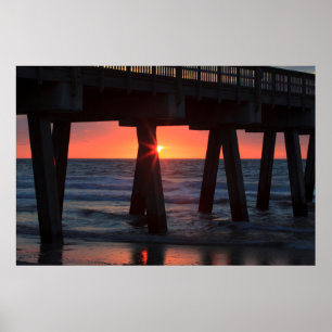 Pôster EUA, Geórgia, Ilha Tybee, Pier Tybee