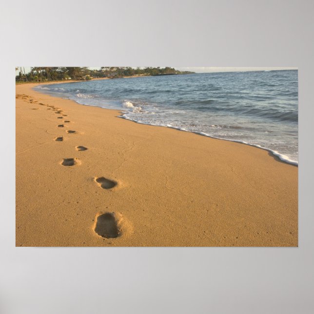 Pôster EUA, Havaí, Kauai, Kapa'a, frente de praia. RF) (Frente)