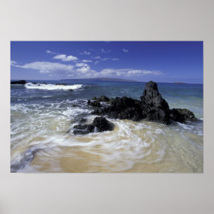 Pôster EUA, Havaí, Maui, Maui, Praia Makena, Surf on