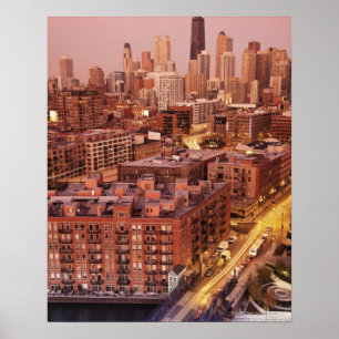 Pôster EUA, Illinois, Chicago, Chicago River 2