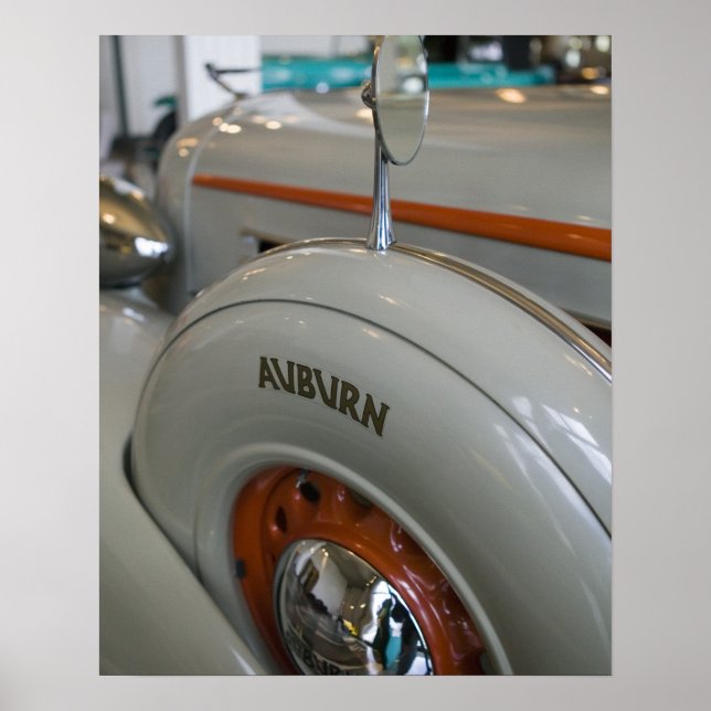 Poster EUA, Indiana, Auburn: Auburn, Cord, Duesenberg 13 (Frente)