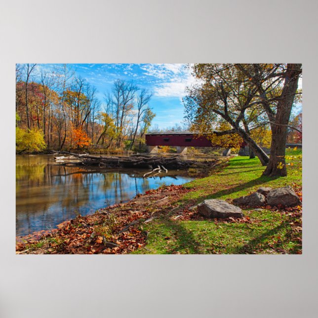 Pôster EUA, Indiana, Cataract Falls State Recreation (Frente)