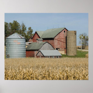 Poster EUA, IOWA, Froelich: Fazenda antiga