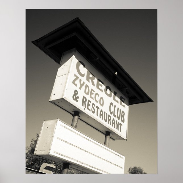 Pôster EUA, Louisiana, Henderson. Creole Zydeco Music (Frente)